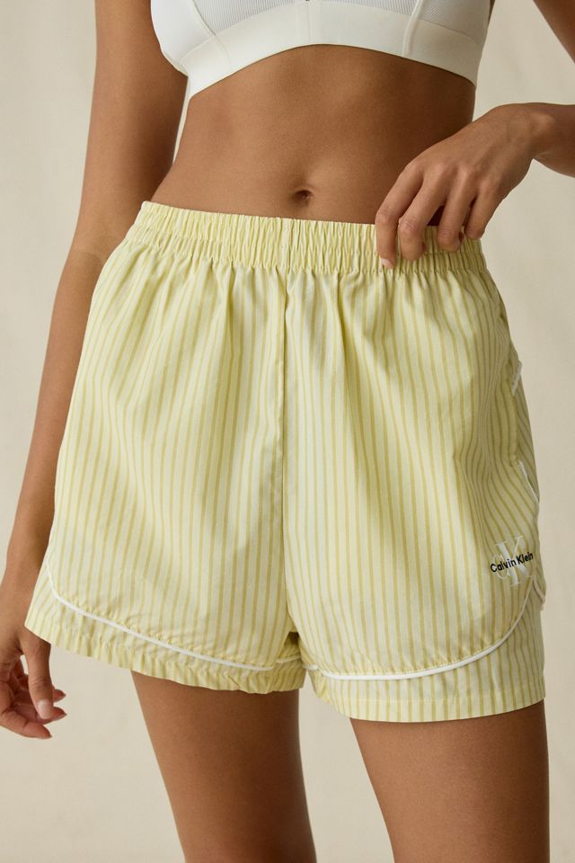 Calvin Klein Embroidered Logo Cotton Poplin Track Shorts #4