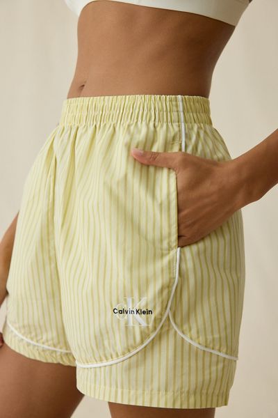 Short de sport en popeline de coton avec logo brodé Calvin Klein
