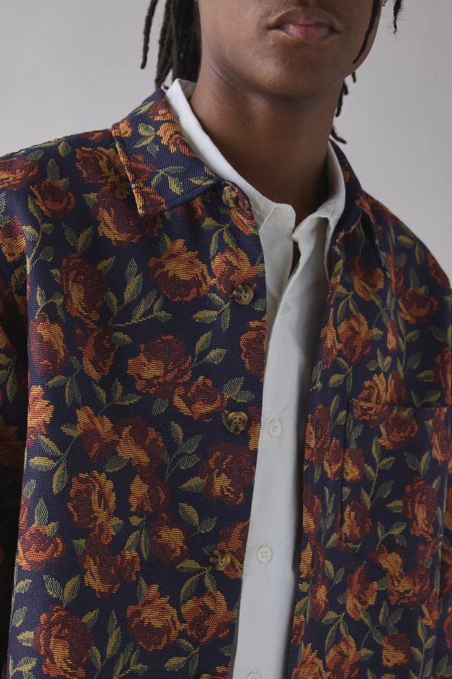 UO The Baggy Jacquard Dress Shirt #3