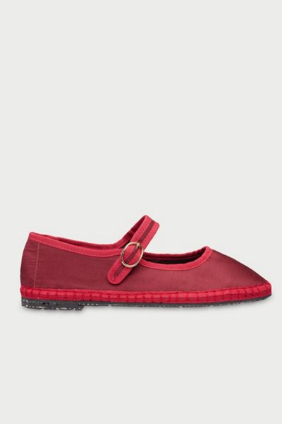 Flabelus Silk Mary Jane Flat