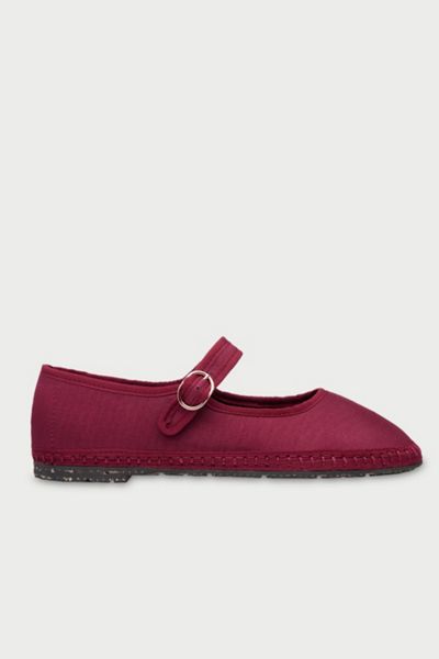 Flabelus Silk Mary Jane Flat
