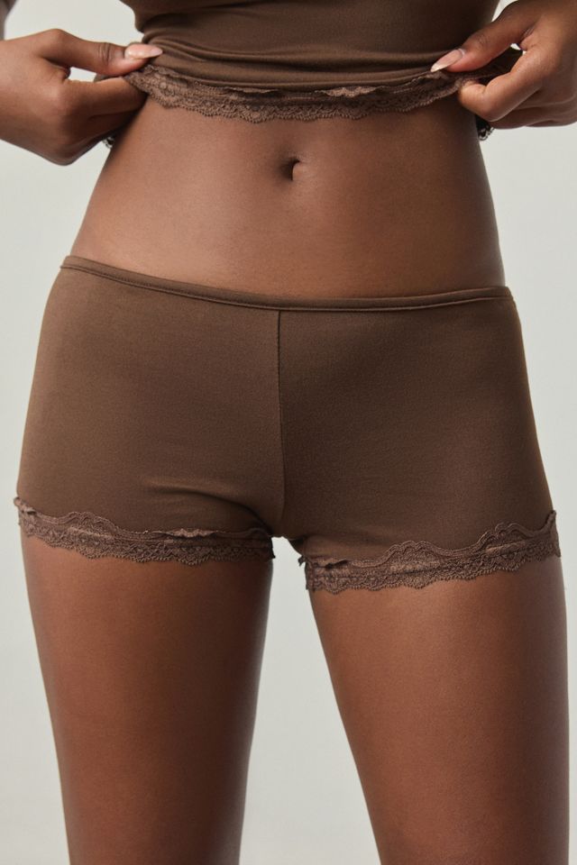Out From Under Elise Lace Trim Cami + Micro Shorts PJ Set #3