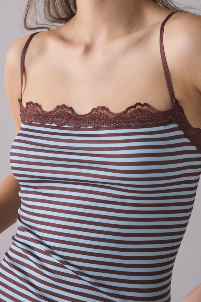Out From Under Elise Lace Trim Cami + Micro Shorts PJ Set #2