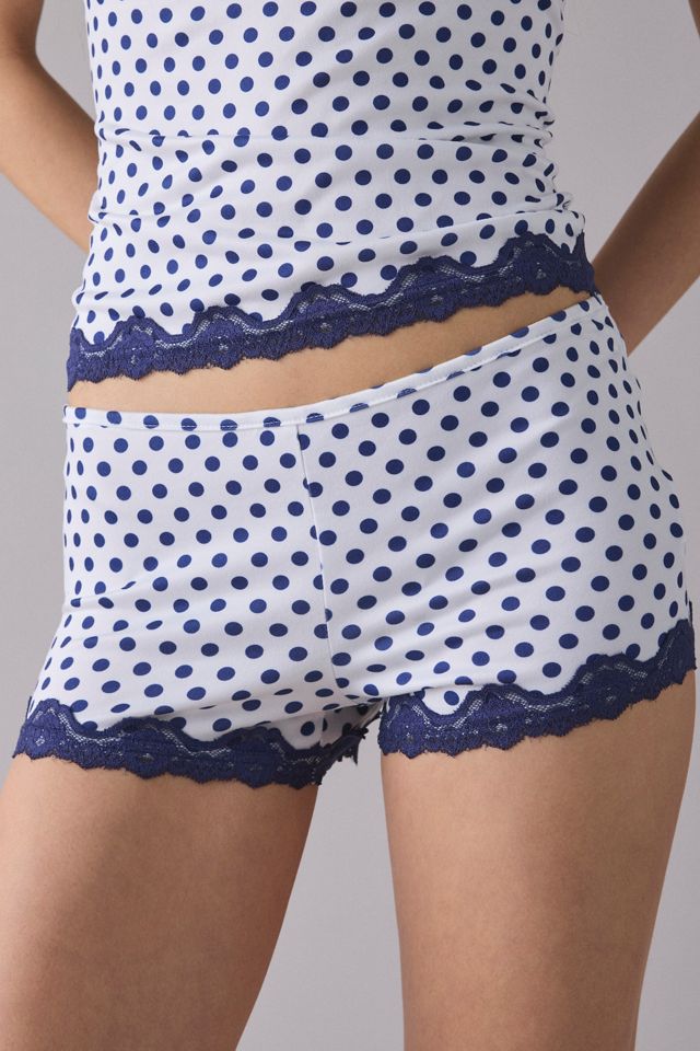 Out From Under Elise Lace Trim Cami + Micro Shorts PJ Set #4