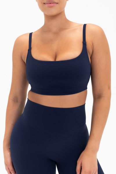 Vitality Cloud Ii Scoop Sports Bra In Oxford, Women's At Urban Outfitters In Blue