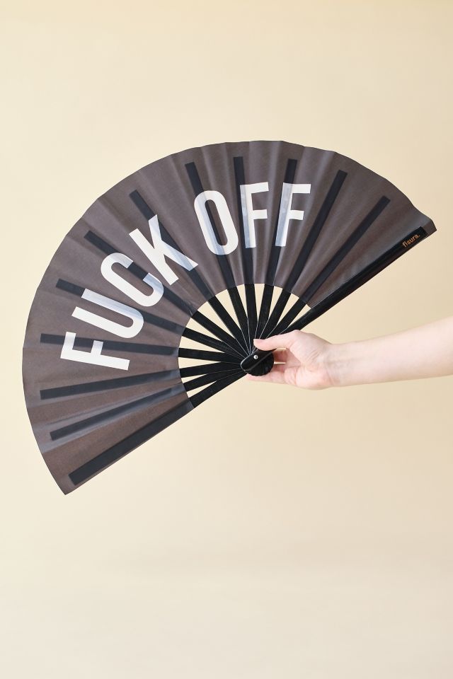Fisura XXL F-Off Paper Folding Hand Fan #1