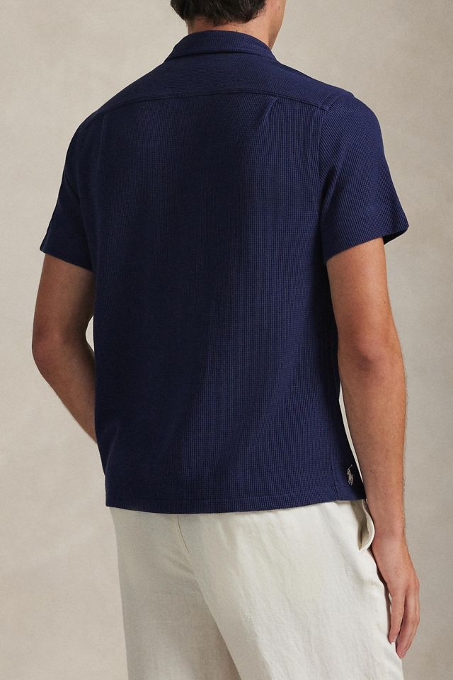 Polo Ralph Lauren Waffle Knit Cotton-Linen Short Sleeve Shirt #2