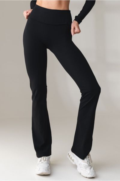 Vitality Cloud Ii Foldover Flare Pant In Midnight, Women's At Urban Outfitters In Navy