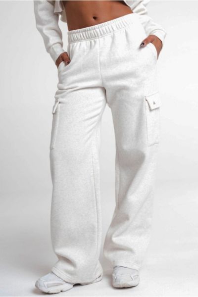 Vitality Cozy Cargo Sweatpant In Marl, Women's At Urban Outfitters In Brown