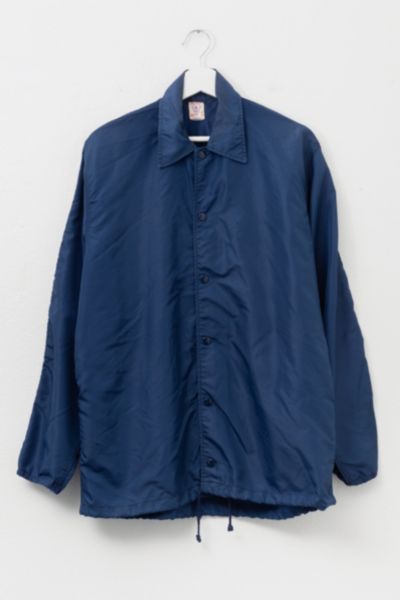 Vintage 1960s Distressed Navy Blue Lightweight Coaches Jacket