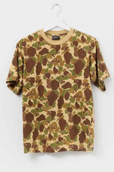Vintage 1980s Distressed Duck Camouflage Ringer T-Shirt | Urban Outfitters