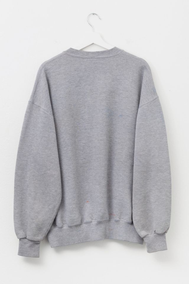 Vintage 1990s Russell Athletic Distressed Gray Crewneck