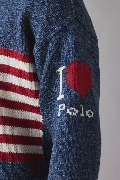 Polo Ralph Lauren Intarsia Flag Rollneck Sweater