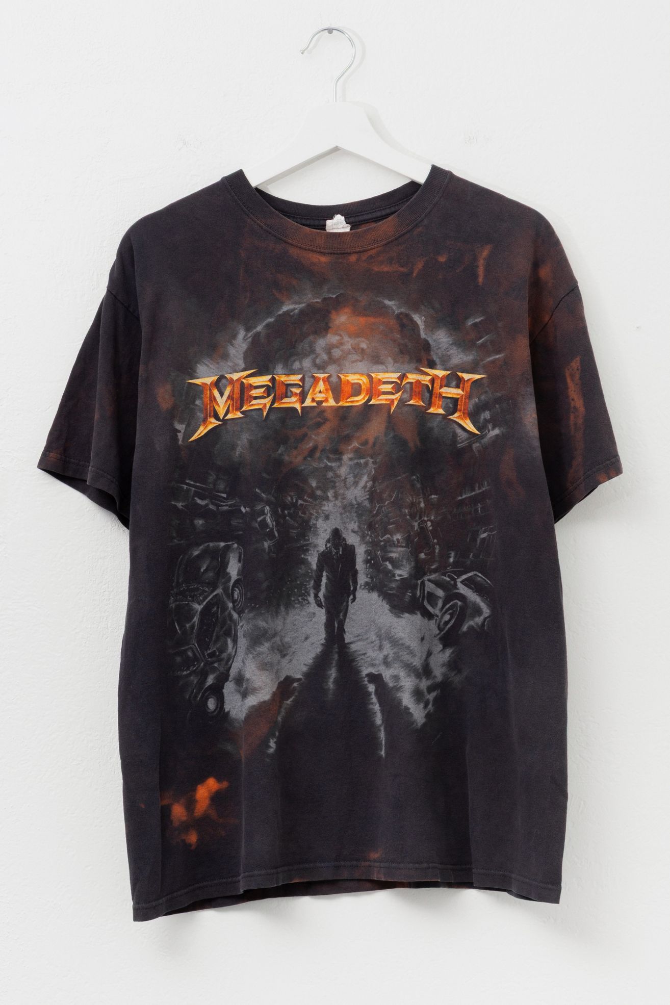 Vintage Y2K Distressed Megadeth All Over Print Graphic Band Shirt