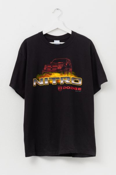Vintage Y2K Dodge Nitro Truck Black Graphic T-Shirt