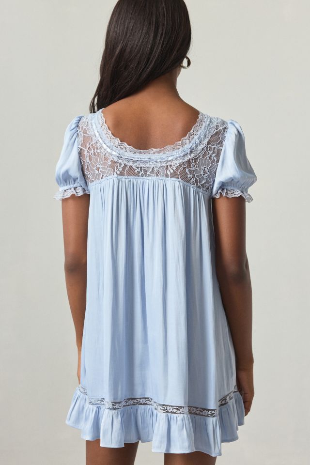 Out From Under Juniper Satin Lace Trim Sleep Dress #3