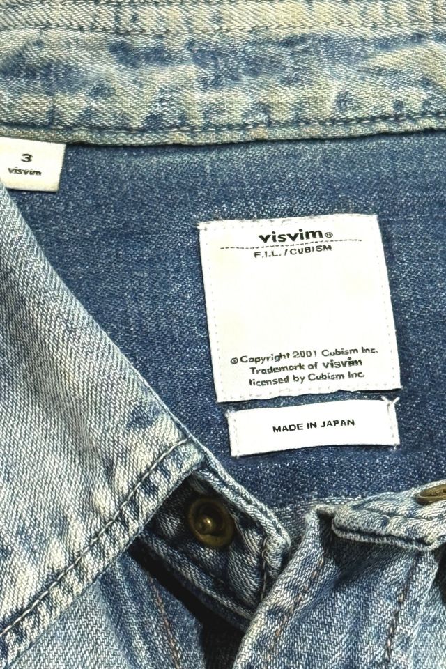 Vintage 2000's Visvim Faded Denim Western Pearl Snap Shirt #3