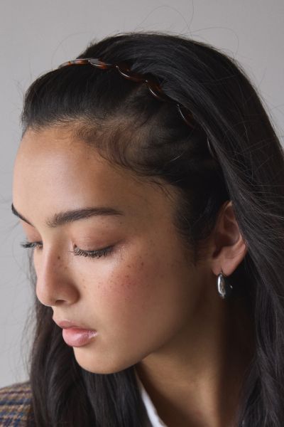 Urban Outfitters Zig Zag Headband In Brown, Women's At  In Brown
