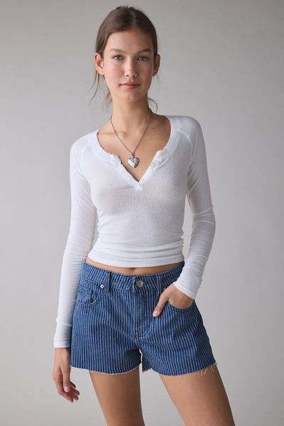 BDG Oscar Relaxed Cutoff Denim Mini Shorts