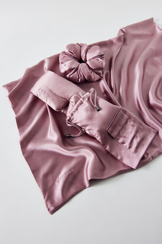 Drowsy Sleep Co. L'Ensemble de Sommeil en Soie New Rose #2