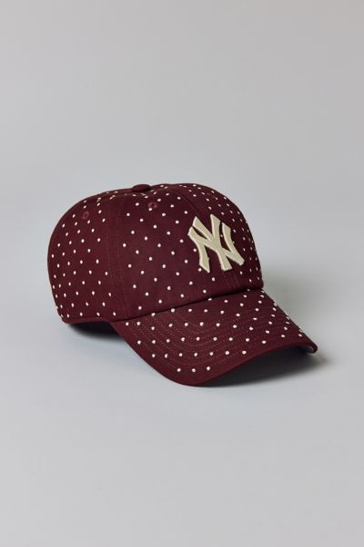 Mitchell & Ness Mlb New York Yankees Polka Dot Dad Hat In Brown, Women's At Urban Outfitters In Brown