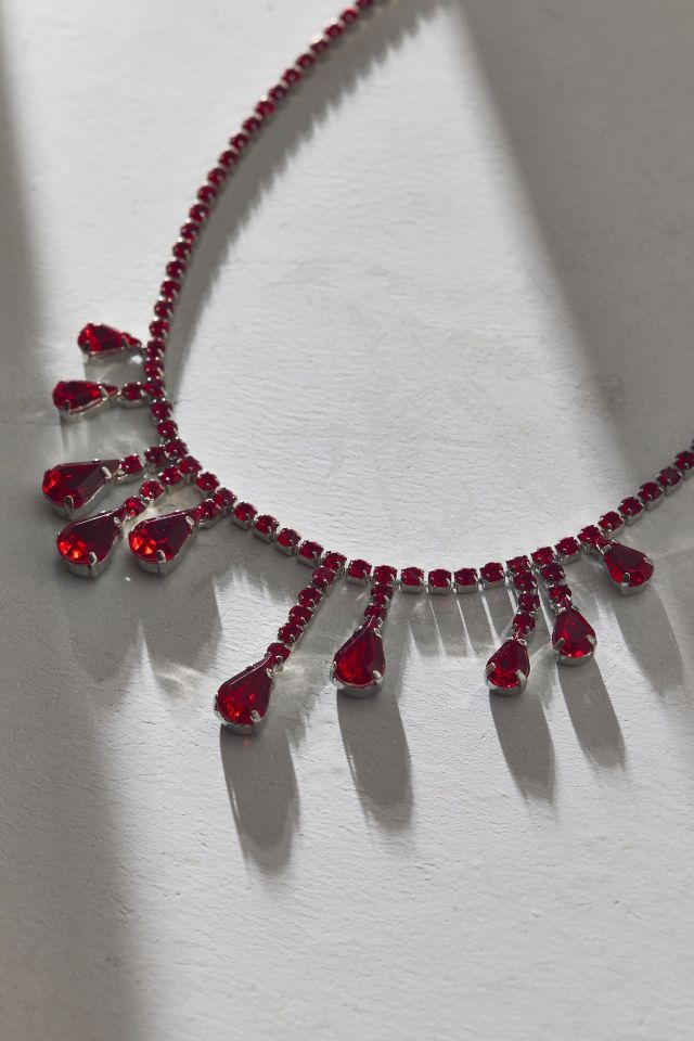 Gem Drip Choker Necklace #1