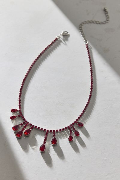 Gem Drip Choker Necklace