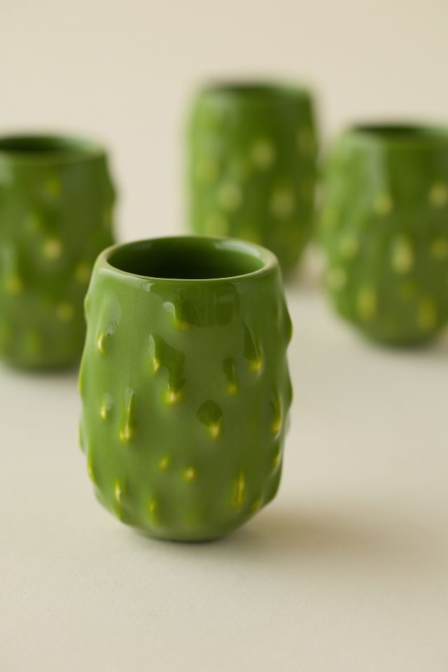 Pickle Ceramic Shot Glass Set #1