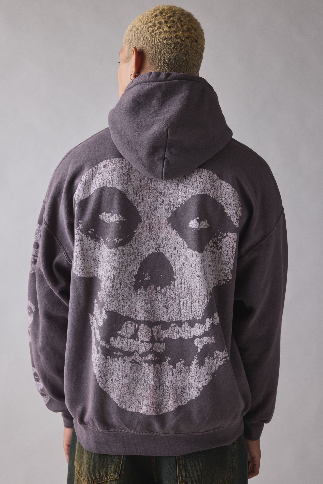 Misfits Skull Graphic Hoodie Sweatshirt