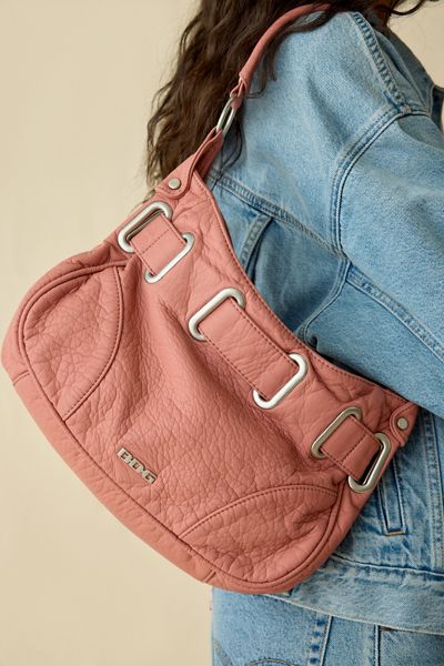 BDG Sonny Belted Faux Leather Shoulder Bag
