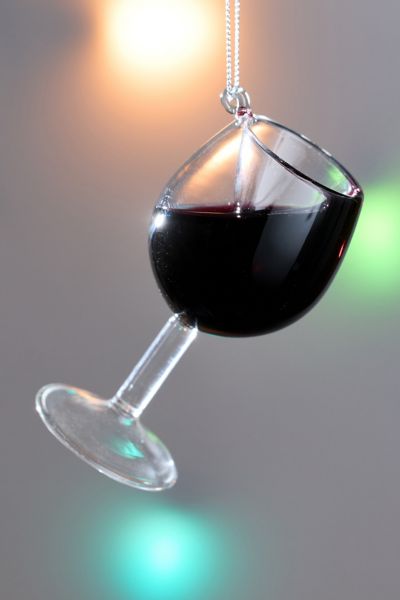Urban Outfitters Wine Glass Ornament Set At  In Transparent