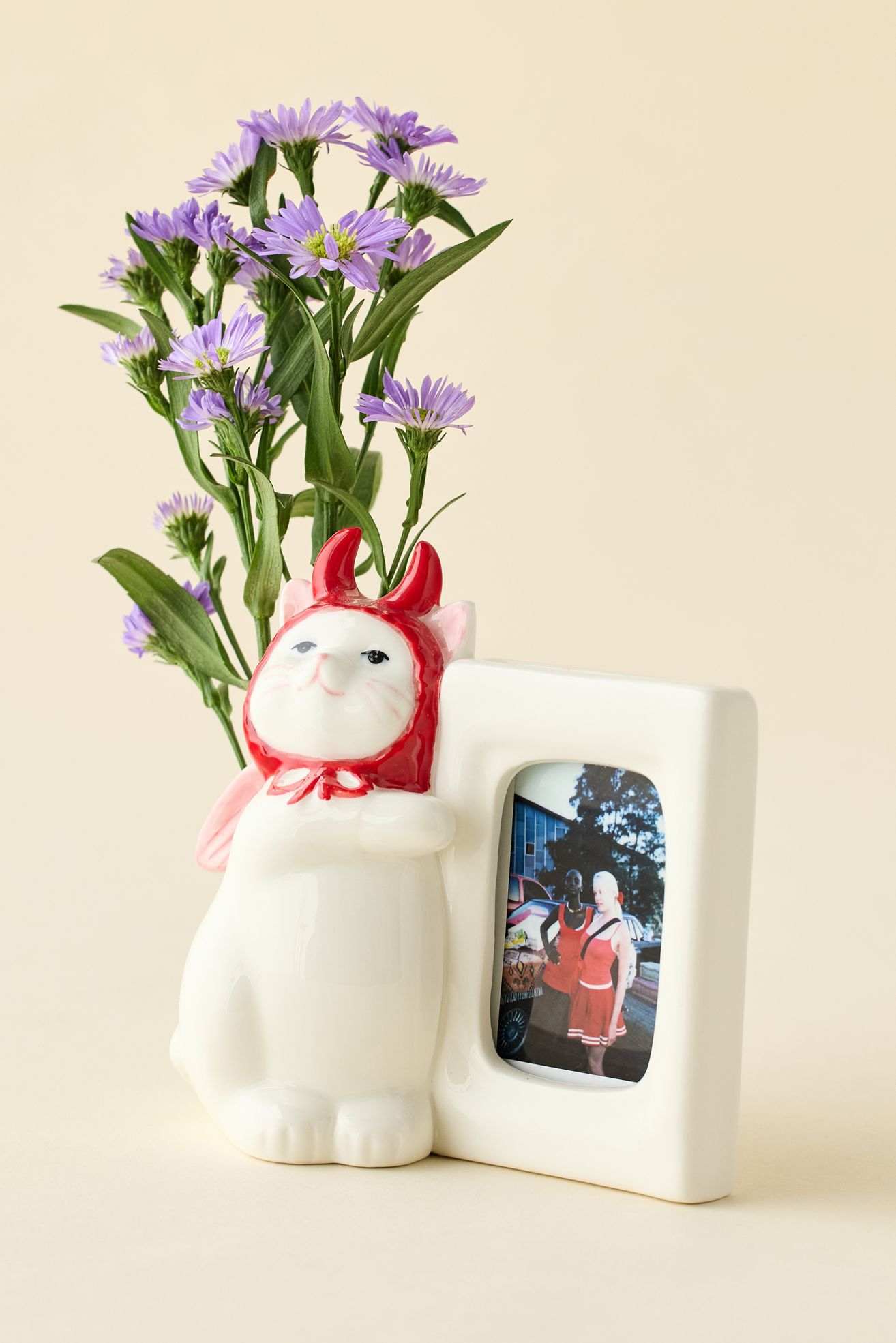 Bad Kitty INSTAX MINI Ceramic Picture Frame Vase - Red, Regular, ONE SIZE