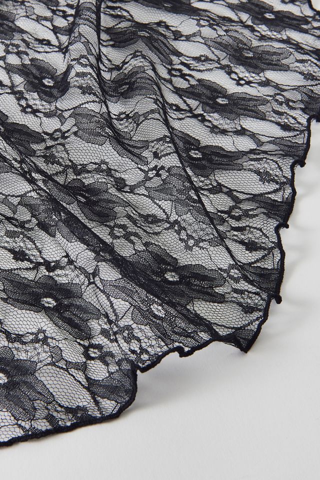 Sheer Lace Veil Headband #1