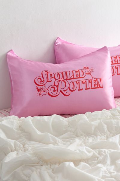 Ensemble de taies d'oreiller en satin Spoiled Rotten