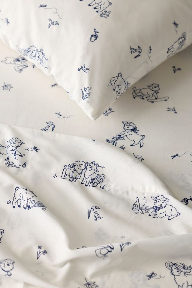 Ensemble de draps à motif Little Lambs #1