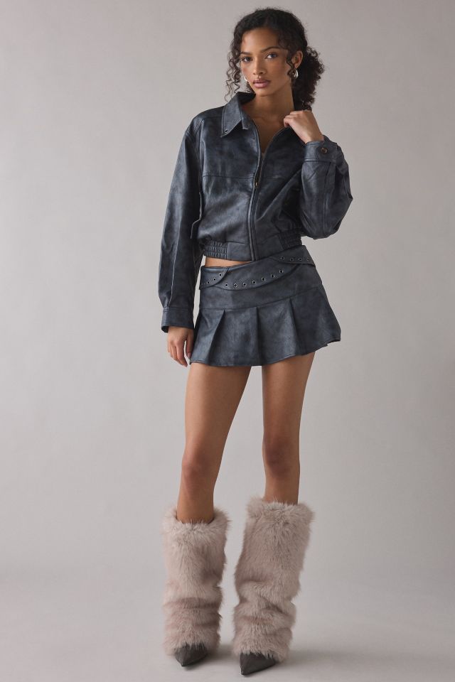 Faux Fur Leg Warmers #1