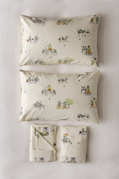 Silly Frogs Patterned Sheet Set