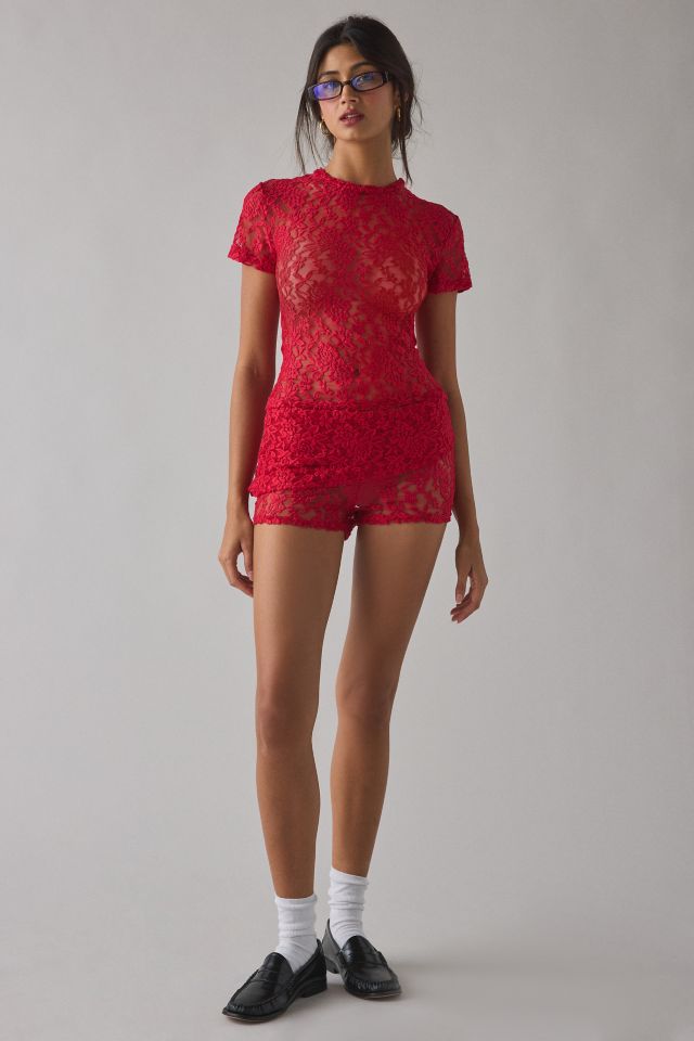 CAMPBELL&KRAMER X ReMADE By UO Thali Sheer Lace Top #2
