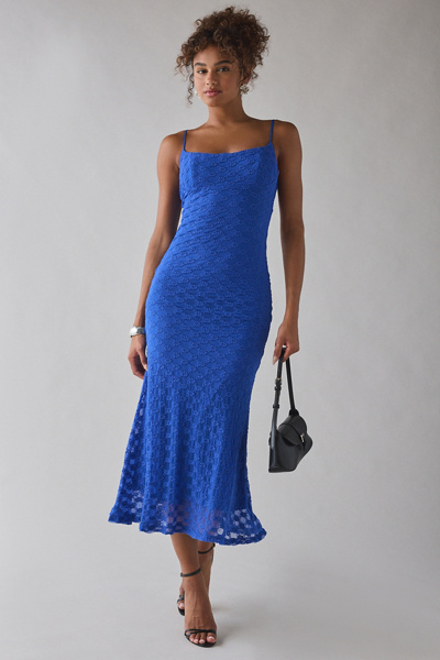 Bardot Adoni Floral Lace Slip Midi Dress | Urban Outfitters