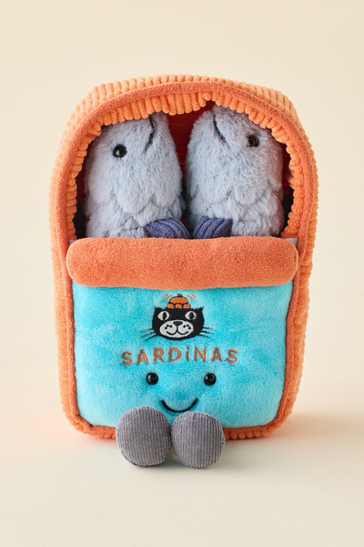 Jellycat Amuseables Sardine Tin Plushie in Assorted at Urban Outfitters