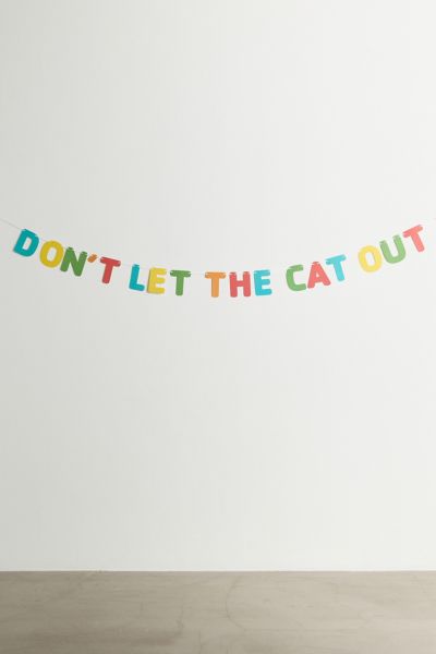 Prank-O Don’t Let The Cat Out Party Banner