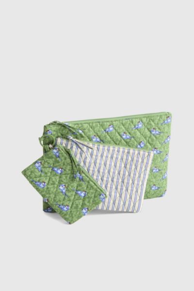 Vera Bradley Quilted Cotton Pouch Organizer Set