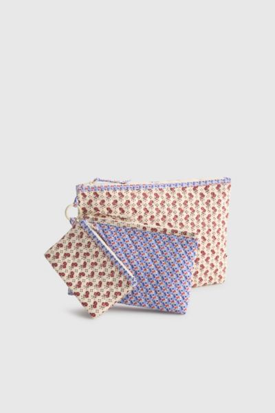 Vera Bradley Quilted Cotton Pouch Organizer Set In Rachel Ditsy, Women's At Urban Outfitters In Multi