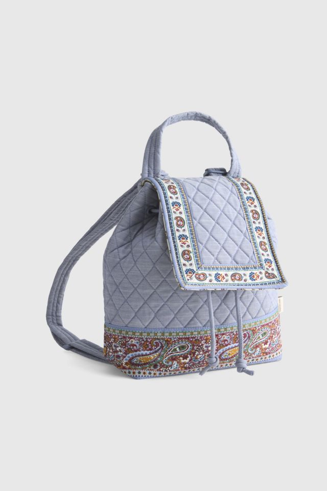 Vera Bradley Quilted Cotton Drawstring Backpack #1
