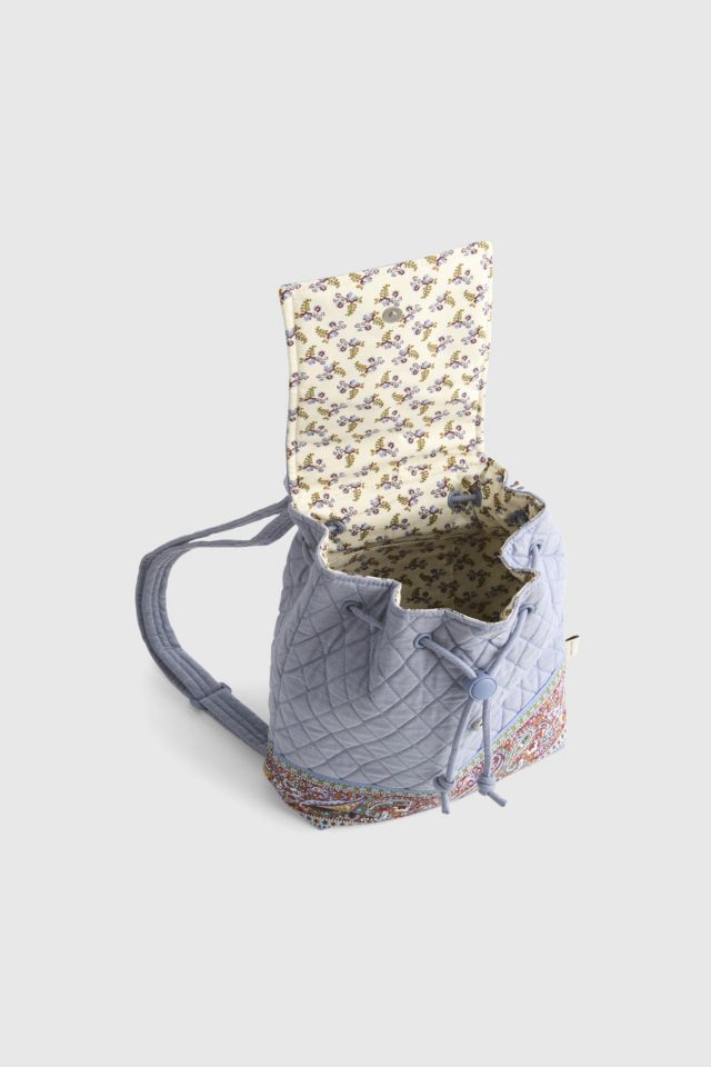 Vera Bradley Quilted Cotton Drawstring Backpack #2