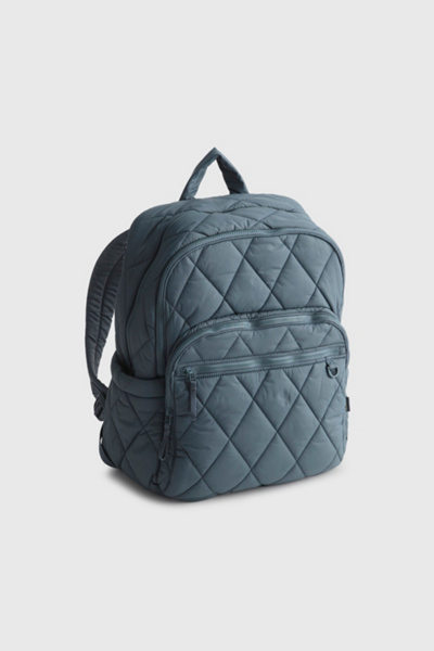 Vera Bradley Quilted Men\'s Backpack in Gray Vera Bradley Essential COMPACT Quilted Backpack Small Sz  main image 2