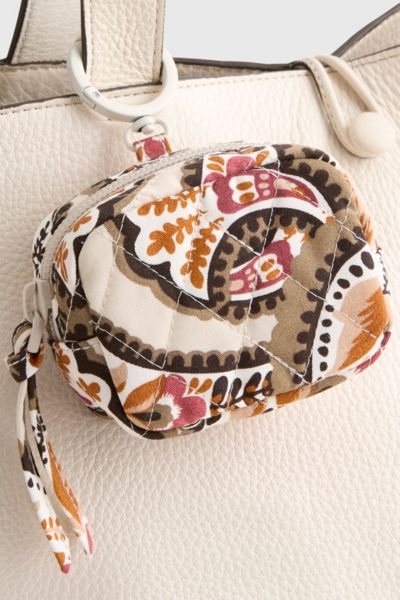 Vera Bradley Quilted Cotton Earbud Bag Charm In Blooming Paisley At Urban Outfitters In Multi