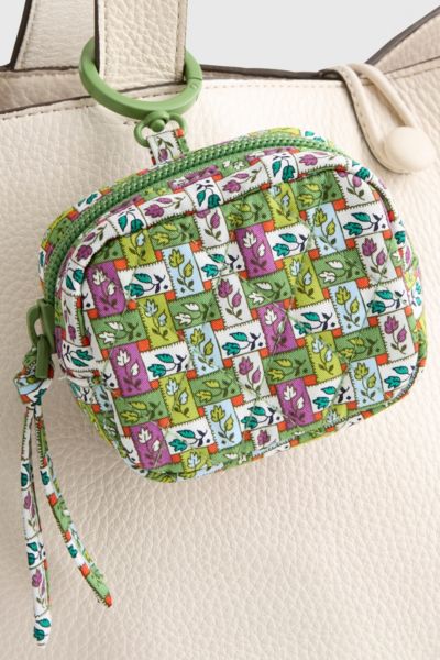 Vera Bradley Quilted Cotton Earbud Bag Charm In Ribbon Plaid At Urban Outfitters In Multi