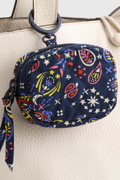 Vera Bradley Quilted Cotton Earbud Bag Charm In Starry Paisley At Urban Outfitters In Multi