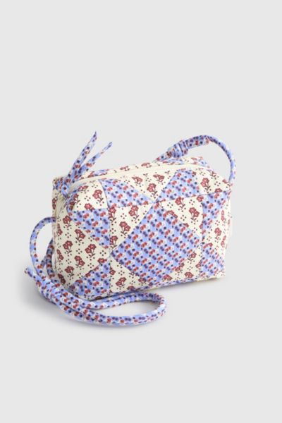 Vera Bradley Quilted Cotton Blake Crossbody Bag In Rachel Ditsy Patchwork, Women's At Urban Outfitters